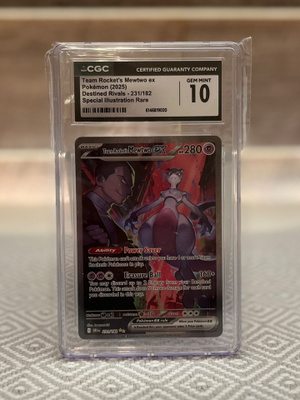 Pokémon Team Rocket's Mewtwo ex 231/182 SIR -CGC 10 Gem Mint