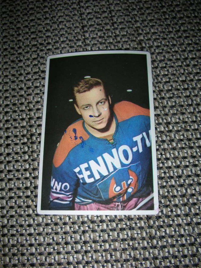 Hellas jääkiekkokortti 1965 Tappara Jouni Seistamo