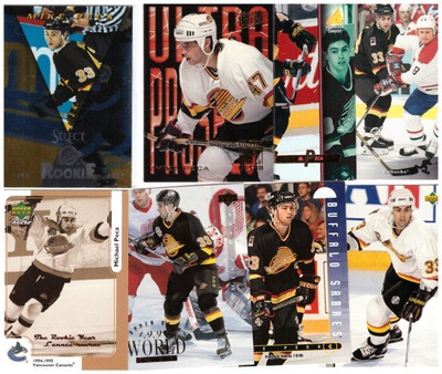 8 x MIKE PECA Vancouver Canucks sis. 2 x Erikoiskortti