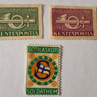 Kenttäpostimerkit v.1943 (2 kpl) ja Sotilaskotimerkki - pikkukuva 1