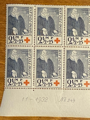 PR 1933 2 1/2MK+0,25MK NUMEROKUUSILO**