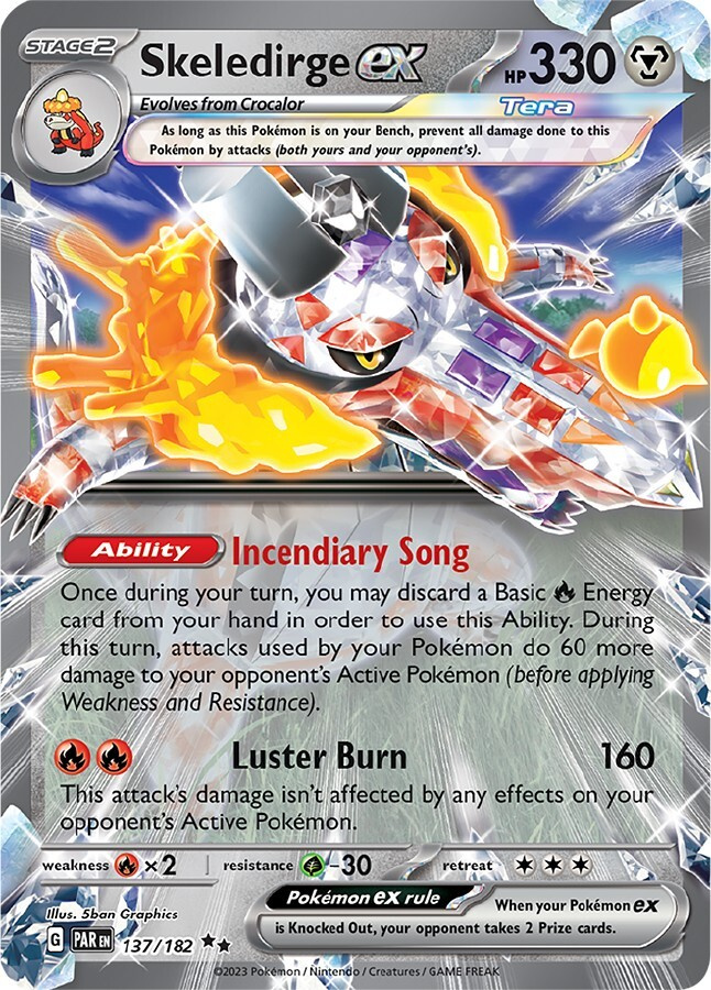 Skeledirge ex 137/182 - Paradox Rift - NM/M