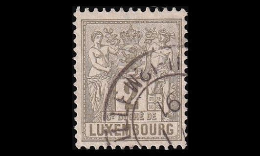 Luxemburg 46aD o Allegoria 2 C (12½) (1882)