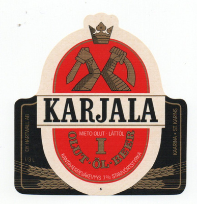 OY Harwall AB KARJALA Mieto I Olut Etiketti