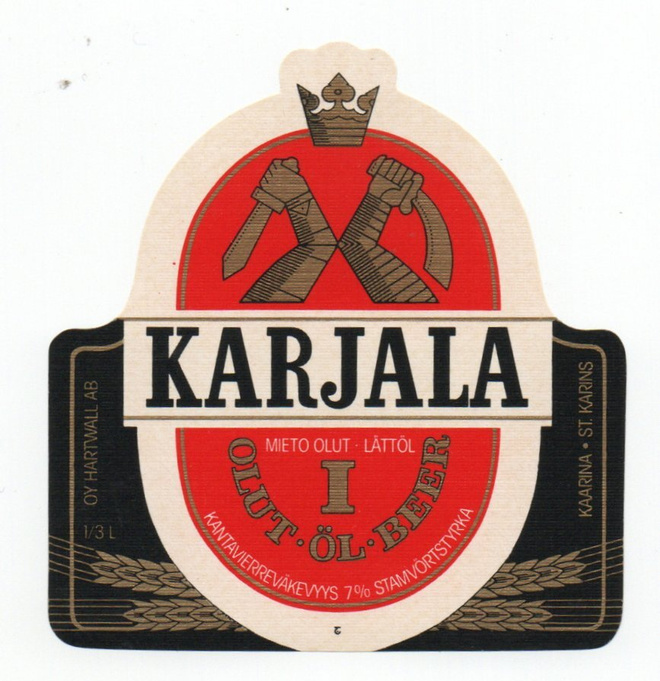 OY Harwall AB KARJALA Mieto I Olut Etiketti