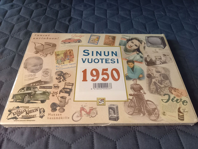 Sinun vuotesi 1950 - lahjapakkaus: kirja, CD ja DVD