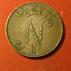 * 5 penni Cu Nikolai II 1907 * - pikkukuva 2