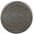1942 5 ÖRE KOLIKKO KÄYTETTY RUOTSI - pikkukuva 2