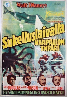 Elokuvajuliste: Sukelluslaivalla maapallon ympäri (Disney)