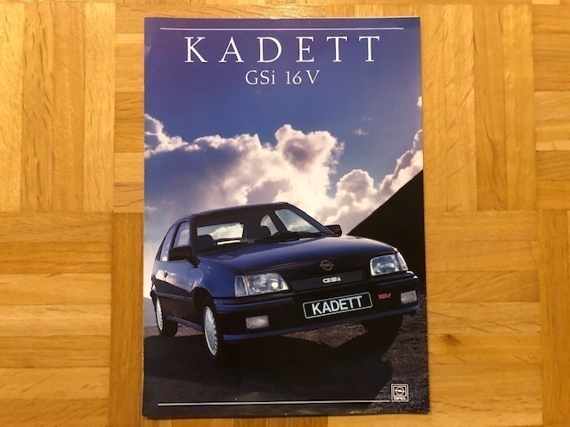 Esite Opel Kadett GSi 16V, 1988