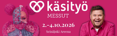 Käsityömessut 2026 su 4.10.2026 1 sähköinen lippu