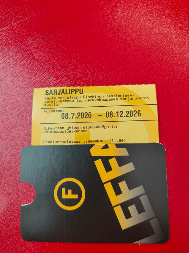 Finnkino lippu