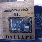 7" EP Dallape : Muistatko vielä 14 ( SIS POSTIKULU ) - pikkukuva 1