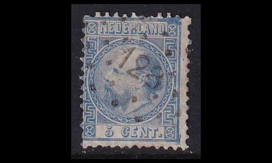 Alankomaat 7_IIA o Willem III 5 C pisteleima 128 (1867)