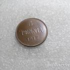 5 penniä 1917 väliaikainen hallitus kotka, ilman kruunua, - pikkukuva 3