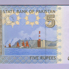 Pakistan 5 Rupees v.2009 UNC P-53 - pikkukuva 2
