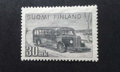 1947 yleismerkki postiauto 30mk**