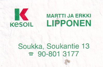 Soukka, Martti ja Erkki Lipponen  , Kesoil      s9/2