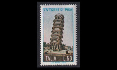 Italia 1418 ** Pisan kalteva torni 800v (1973)