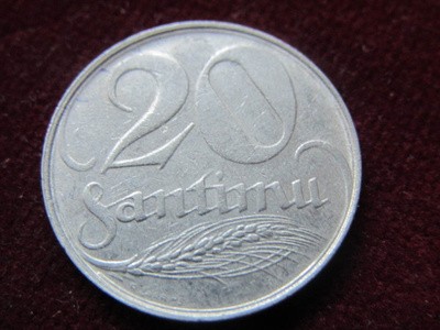 20 santimu 1922 Latvia