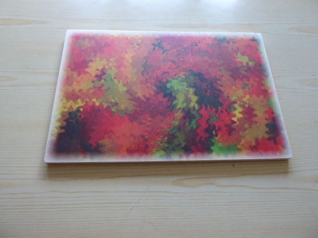 Uusi abstrakti puutaulu 20 cm x 30 cm