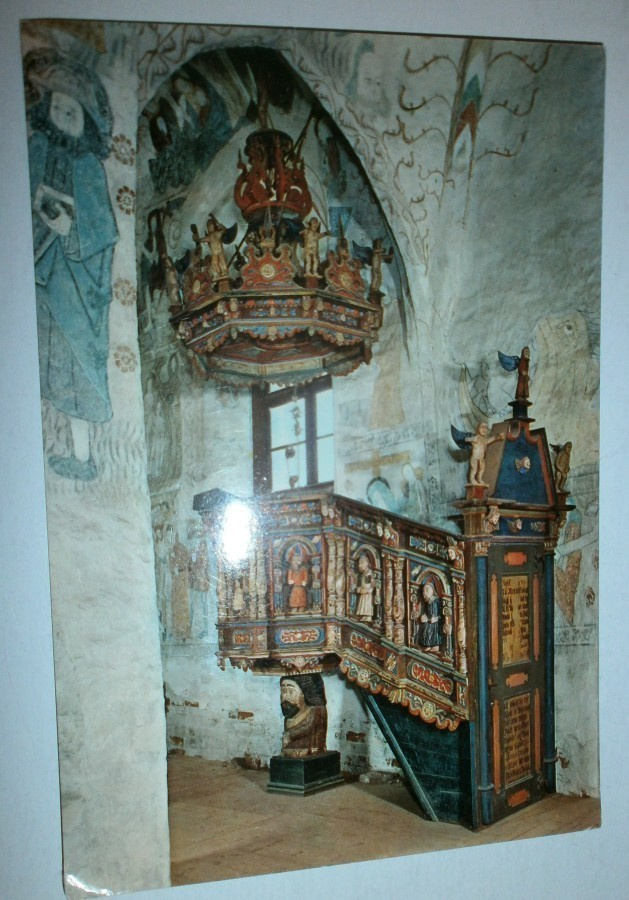 Hattula,  Hattulan kirkko, saarnatuoli 1500-l., ei kulk.
