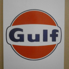 Gulf - hyvin pelkistetty mainoskortti, ei p. - pikkukuva 1