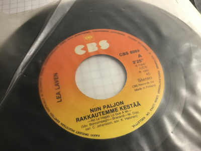 Lea Laven Niin paljon rakkautemme kestää CBS 1980