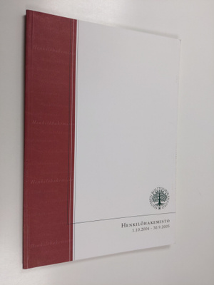 Suomen kulttuurirahaston henkilöstöhakemisto : 1.10.2004-...