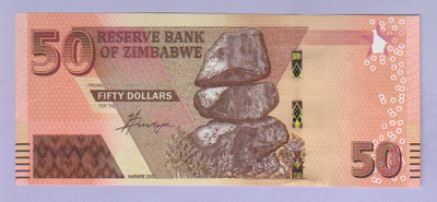 Zimbabwe 50 Dollaria v.2020 UNC P-105