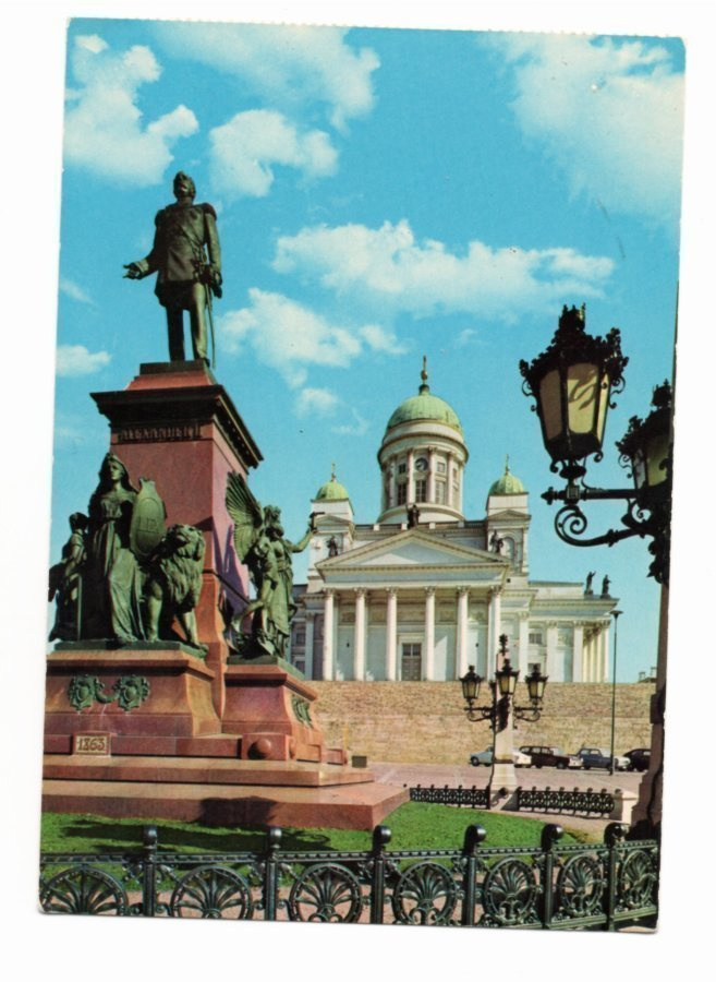 Helsinki: Tuomiokirkko ja Aleksanteri II:n patsas