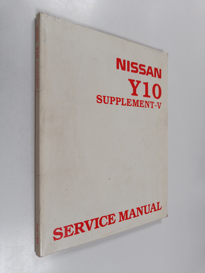 Nissan Y10 supplement-V - Service manual