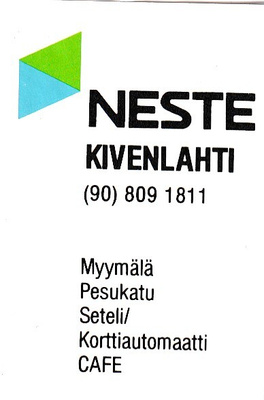 Kivenlahti . NESTE,  s107