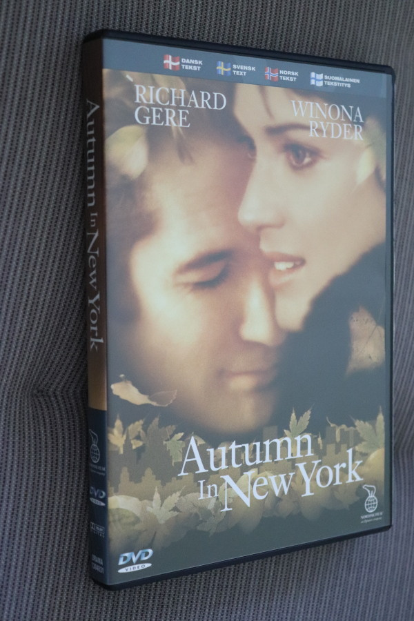 DVD Syksy New Yorkissa ( 2000 Richard Gere Winona Ryder )