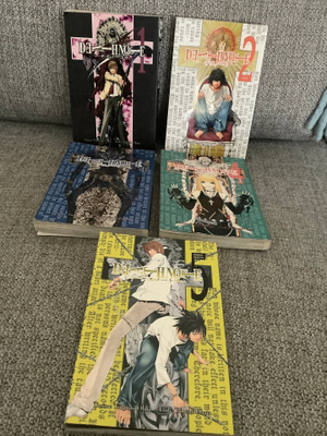 DEATH NOTE 1 - 5 (SUOMI)