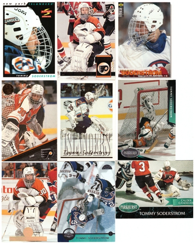 9 x Maalivahti TOMMY SÖDESTRÖM Flyers, Islanders