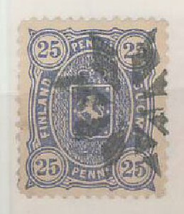 1885 25p kuvioleima 448a
