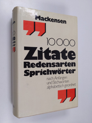 Lutz Mackensen : 10000 ( Zehntausend) Zitate, Redensarten...