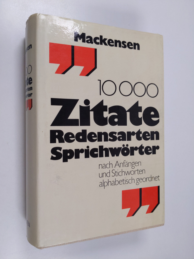 Lutz Mackensen : 10000 ( Zehntausend) Zitate, Redensarten...