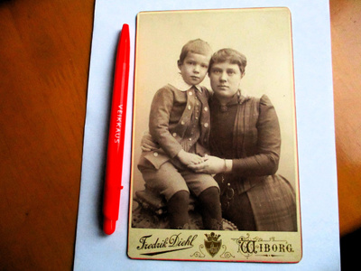 Viipuri kabinettikuva n 1885 16x11cm