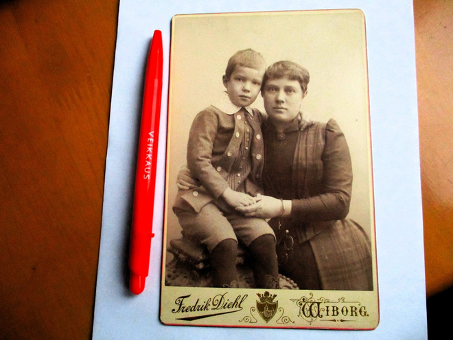 Viipuri kabinettikuva n 1885 16x11cm