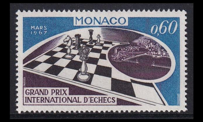 Monaco 864 ** Kansainvälinen shakkiturnaus (1967)