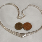 Greek Key Meander hopea kaulakoru 925 - pikkukuva 5