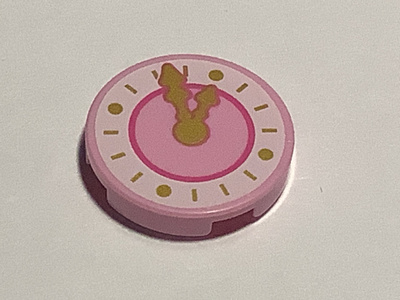 Lego Friends vaaleanpunainen seinäkello 2x2