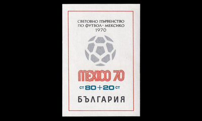 Bulgaria 1987BL26 ** Jalkapallon MM-kisat Meksiko (1970)