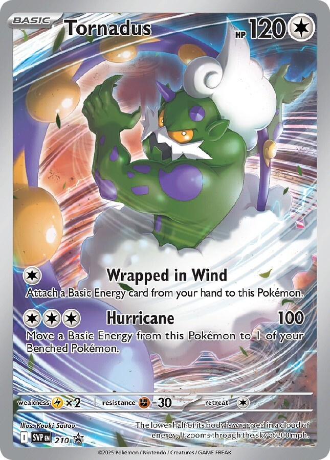 Tornadus SVP 210 - Black Star Promo - NM/M