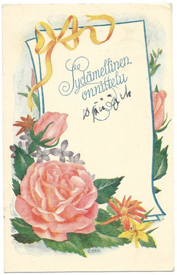Cata Rodén Onnittelukortti (1944)