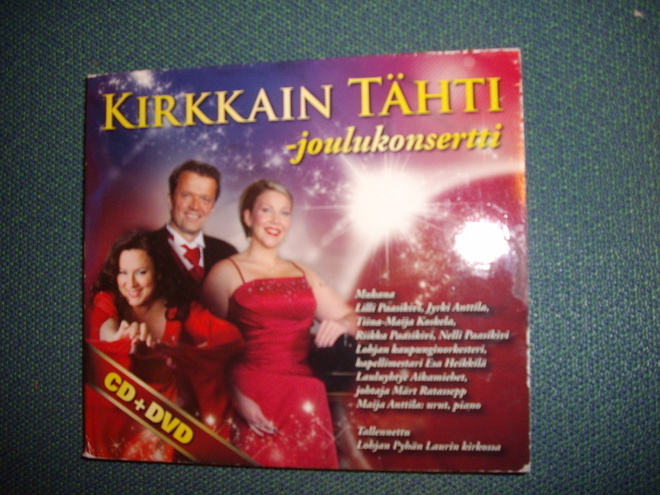 KIRKKAIN TÄHTI Joulukonsertti CD+DVD ( Sis.postikulut )