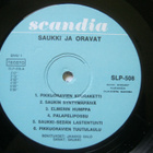 SAUKKI JA ORAVAT LP 1965 - pikkukuva 3