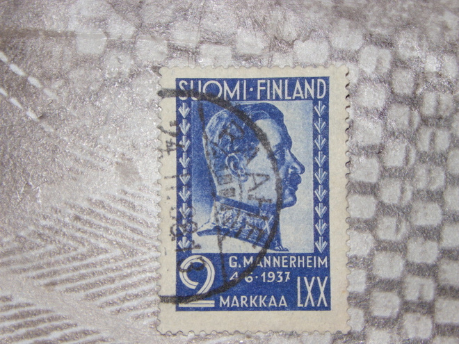 Mannerheim 70 vuotta 1937 Lape 203 leimattu